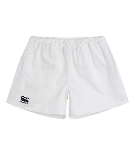 Mens Professional Cotton Shorts White Canterbury
