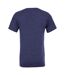 Canvas Mens Jersey Short Sleeve V-Neck T-Shirt (Navy Blue)