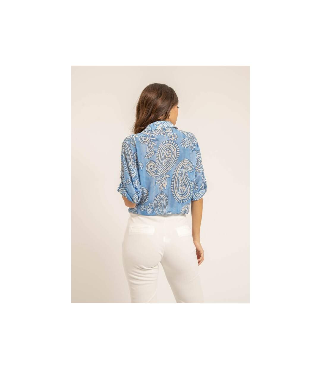 Chemise manches courtes motifs OPILINA - Dona X Lisa-2