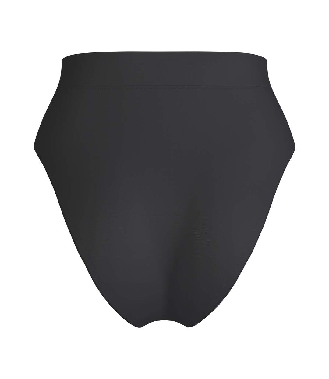 Womens/ladies Solid High Waist Bikini Bottoms Black Speedo-2