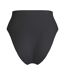 Womens/ladies Solid High Waist Bikini Bottoms Black Speedo-2