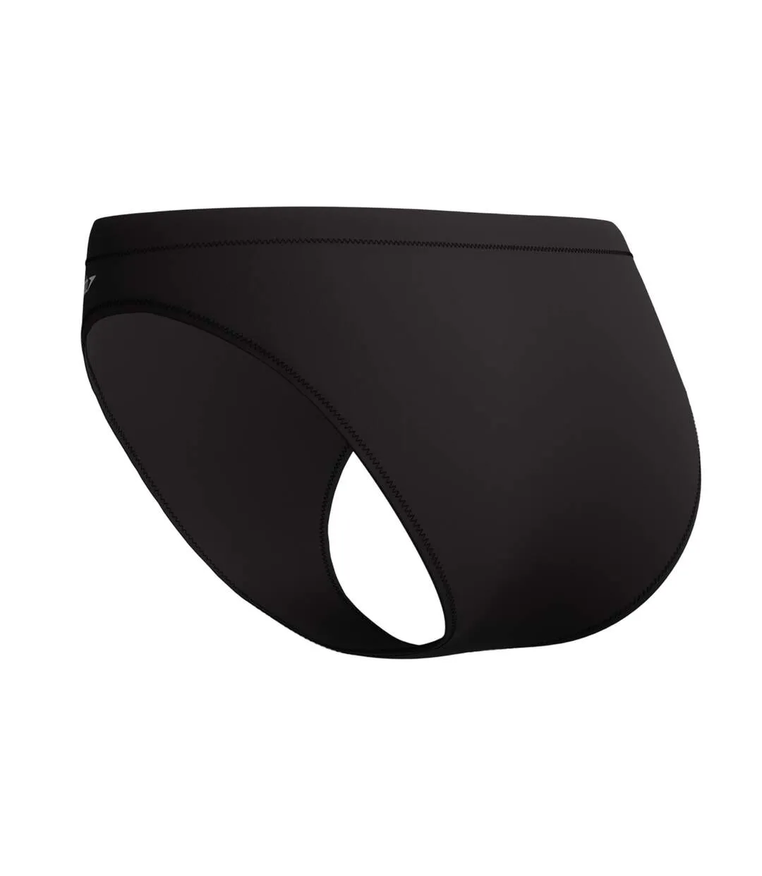 Womens/ladies Solid Bikini Bottoms Black Speedo-4
