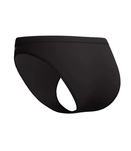 Womens/ladies Solid Bikini Bottoms Black Speedo