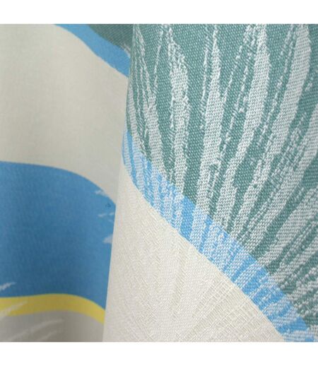 Nappe Jacquard coton PALMIER + enduction acrylique Rond