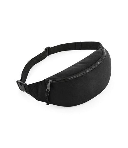 Unisex recycled belt bag one size black Bagbase