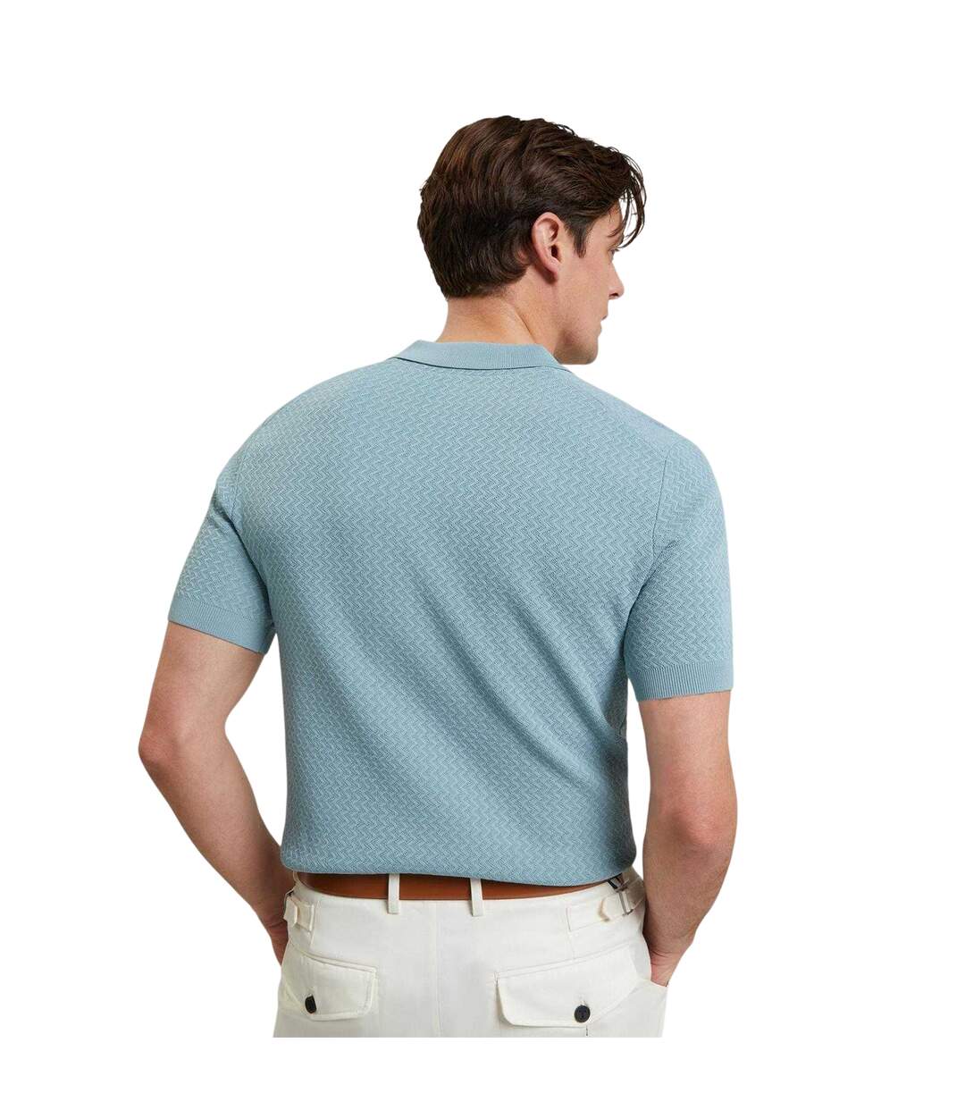 Polo Motif/style Zig-zag Homme Bleu Ted Baker-3