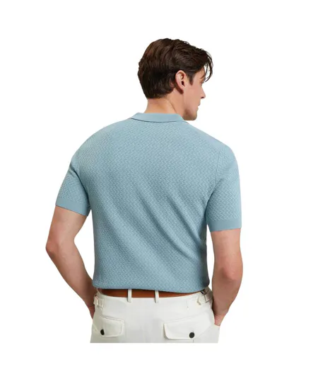 Polo Motif/style Zig-zag Homme Bleu Ted Baker