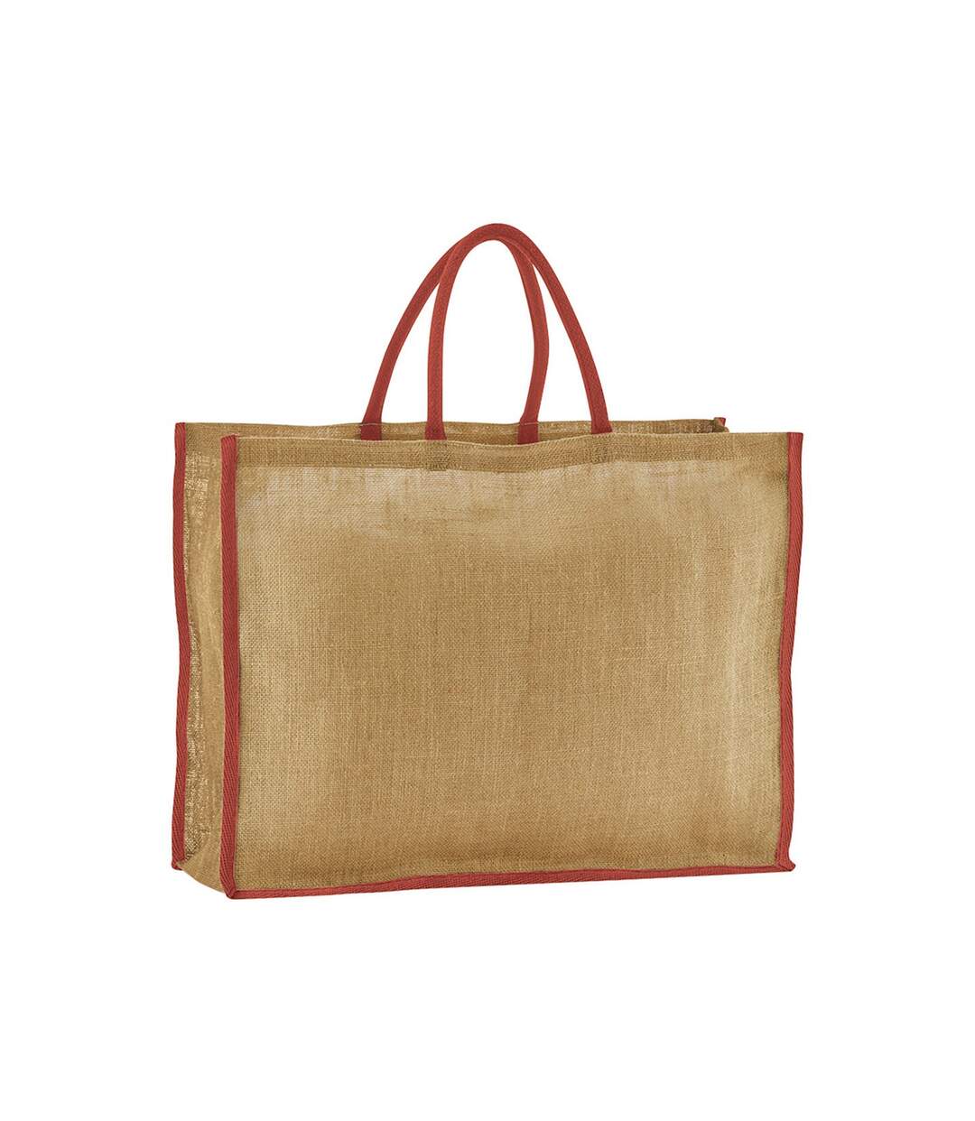 Sac de courses taille unique beige pâle / rouille Westford Mill-1