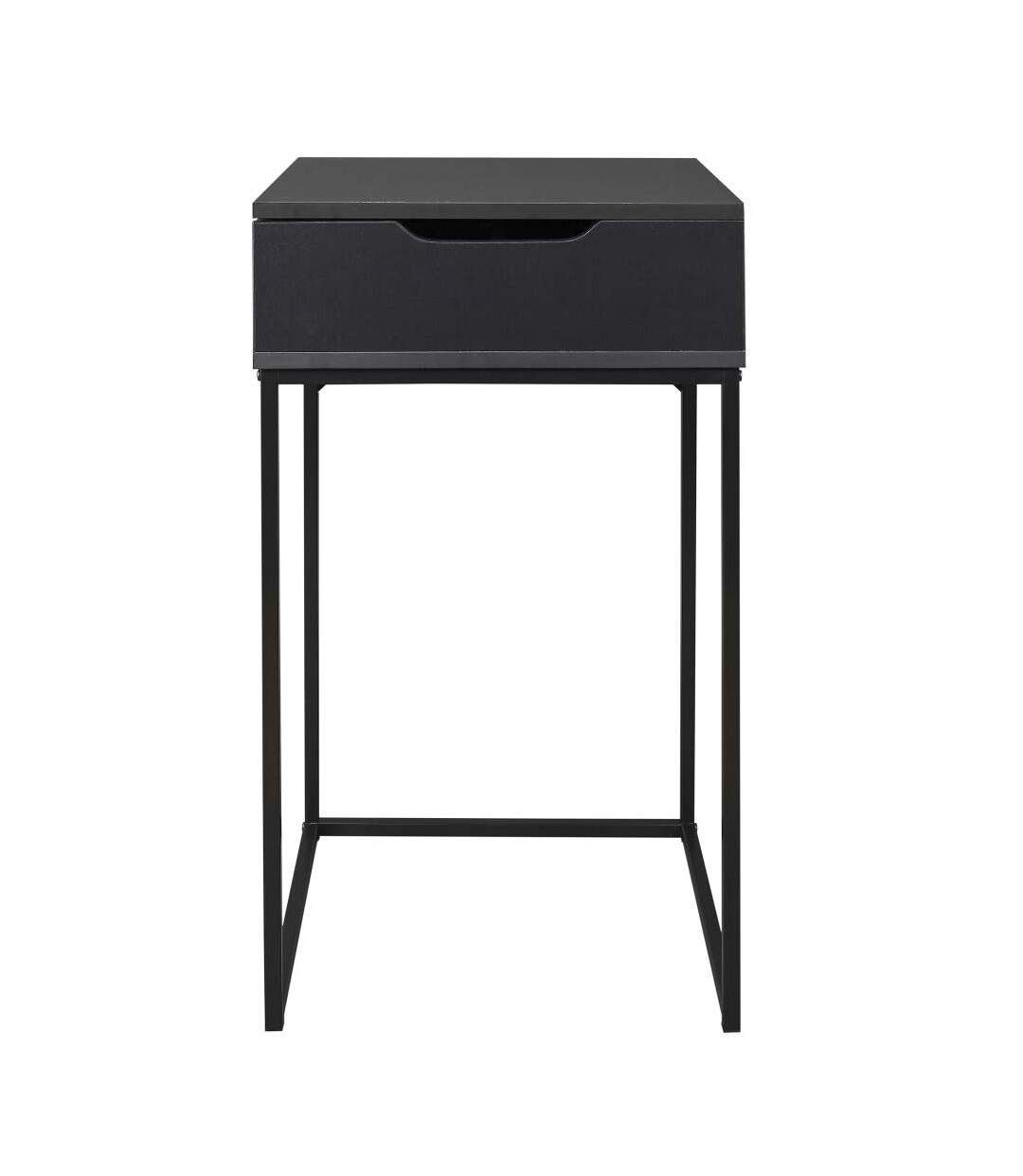 Coiffeuse compacte en bois Abott Noir-4