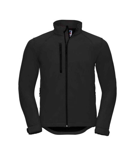 Russell Mens Plain Soft Shell Jacket (Black) - UTPC6732