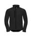 Russell Mens Plain Soft Shell Jacket (Black)