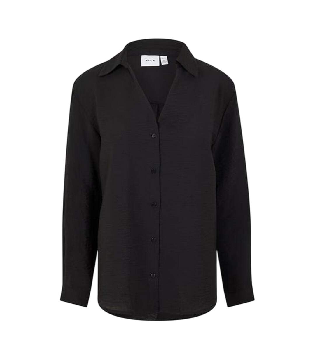Chemise Manches Longues Femme Noir Vila-1