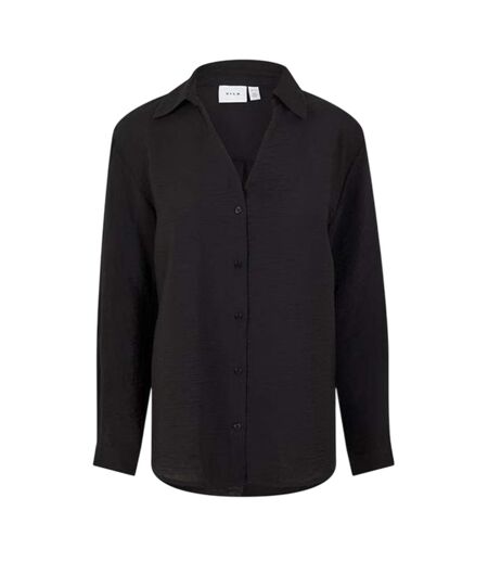 Chemise Manches Longues Femme Noir Vila