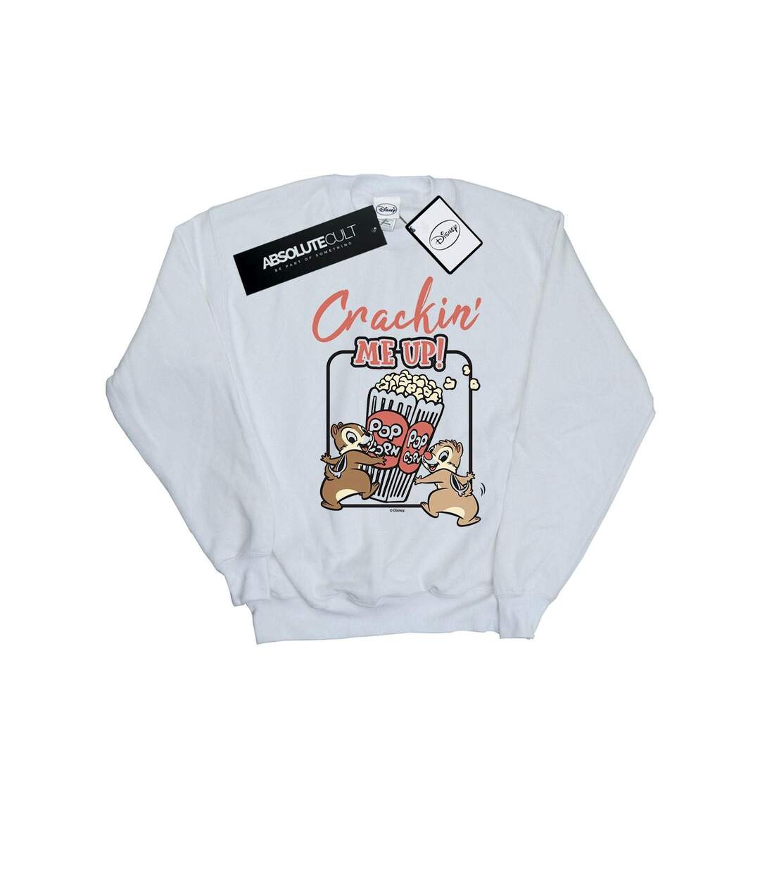 Disney Sweatshirt Chip N Dale Crackin Me Up - Femmes/Dames (Blanc) - UTBI27478-1