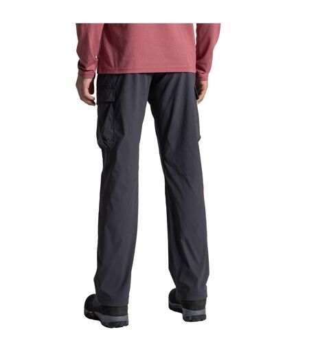 Pantalon Long Et Extensible À Poches Et Taille Mi-haute Semi-élastiquée Rif Homme Anthracite Craghoppers