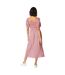 Robe mi-longue femme rose Dorothy Perkins-2