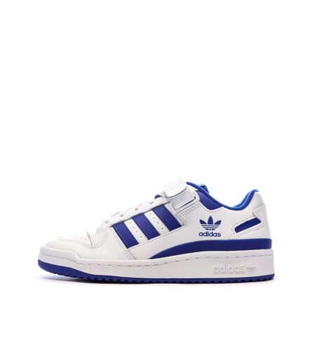 Basket blanc/bleu homme adidas forum low