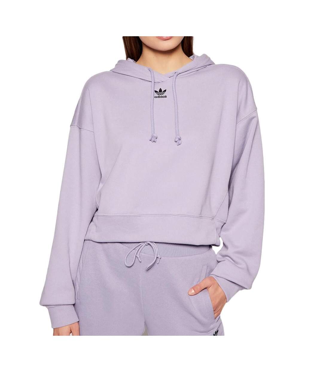 Sweat à capuche Mauve Femme Adidas GN4775 - 40-1