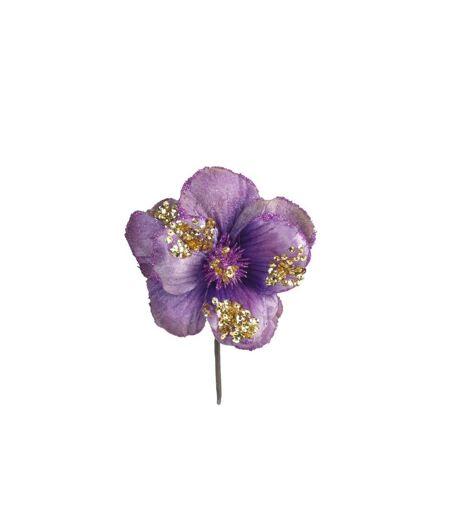 Hibiscus party picks 13cm purple Davies Products