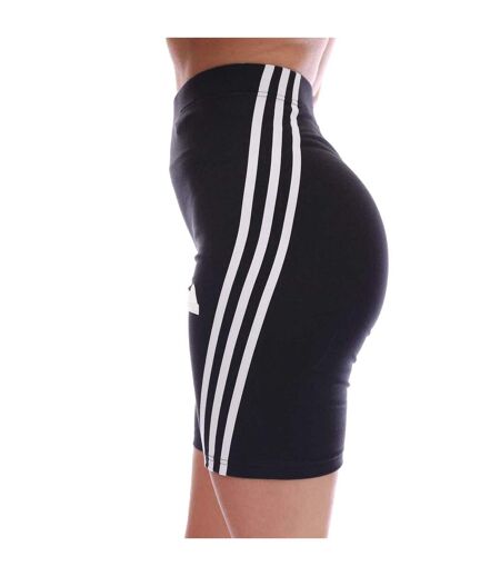 Short De Motard Style 3 Rayures Future Icons Femme Noir Blanc Adidas