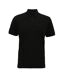 Asquith & Fox Mens Super Smooth Knit Polo Shirt (Black)