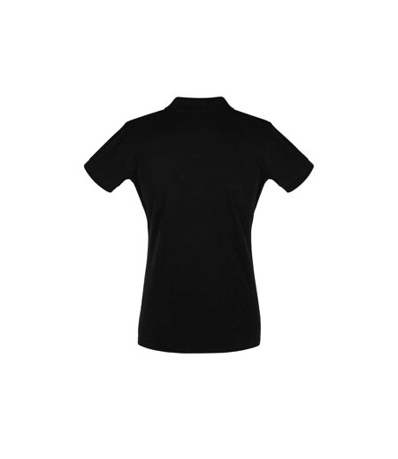 SOLS Womens/Ladies Perfect Pique Short Sleeve Polo Shirt (Black)