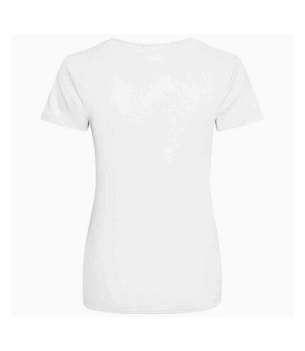 Just cool womens/ladies sports plain t-shirt arctic white AWDis