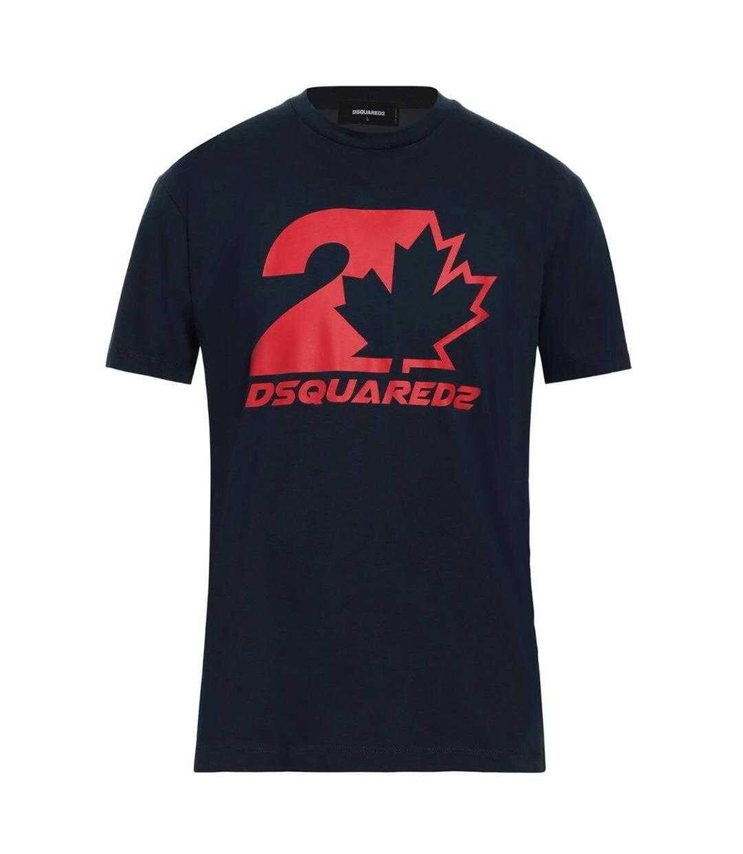 Unisex Adult Maple Leaf Cool Fit T-shirt Dark Navy DSquared2-2