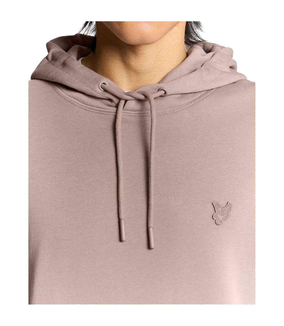 Sweat À Capuche Manches Longues Motif/style Logo Brodé Homme Marron Pâle Lyle & Scott-4