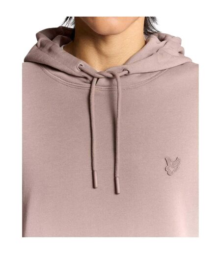 Sweat À Capuche Manches Longues Motif/style Logo Brodé Homme Marron Pâle Lyle & Scott