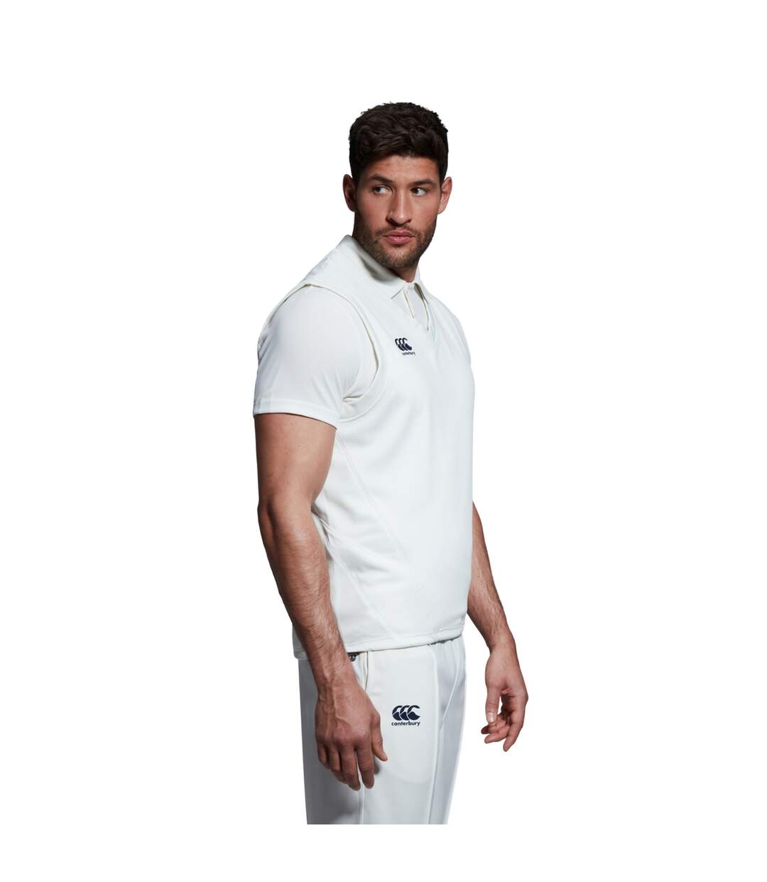 Mens Sleeveless Cricket Vest Cricket Cream Canterbury-4