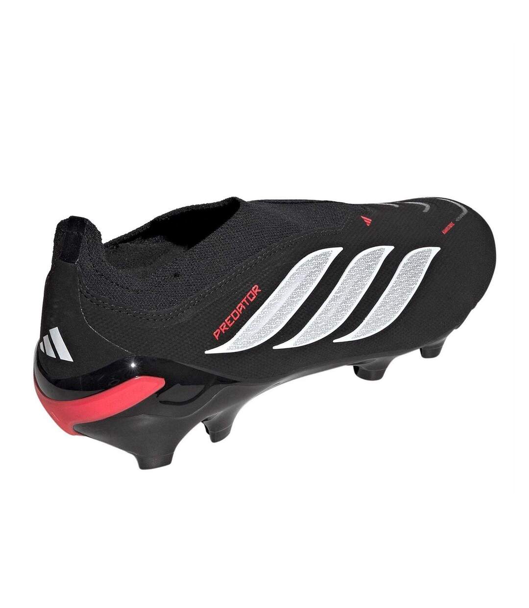 Mens Predator League Firm Ground Football Boots Black Red Adidas-2