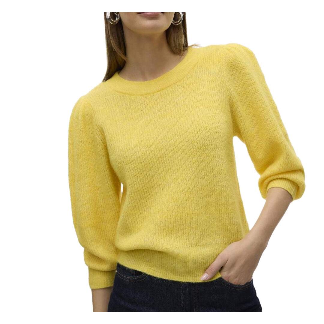 Pull Jaune Femme Vero Moda Vigga - L-1