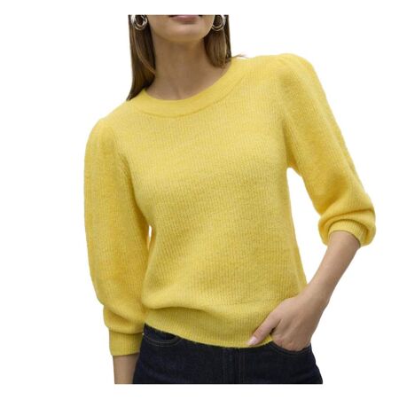 Pull Jaune Femme Vero Moda Vigga - L