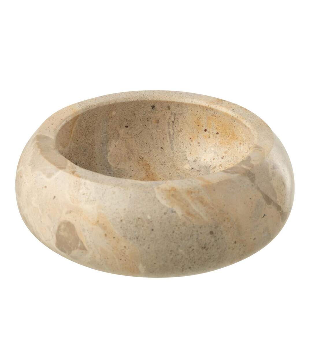 Coupelle Déco en Marbre Chance 12cm Beige-1
