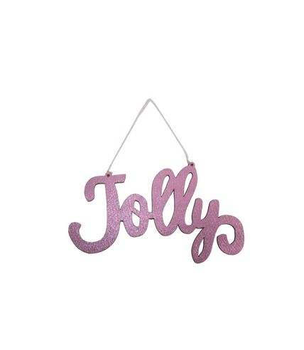 Jolly fabric metallic sign 20cm blush Davies Products