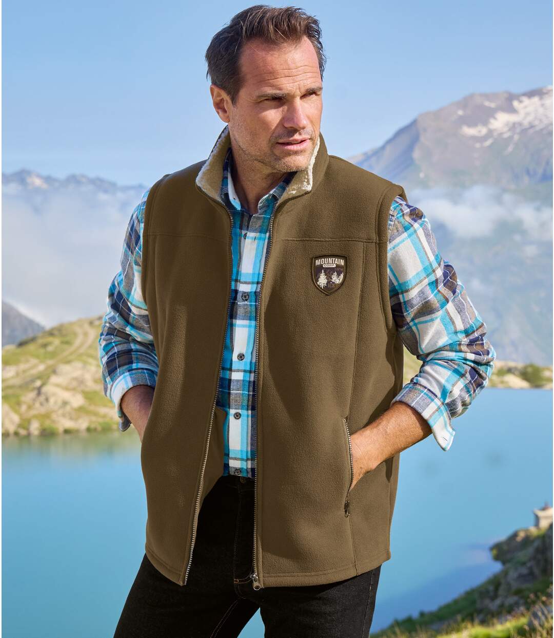 Gilet Polaire Zippé Doublé Sherpa-1