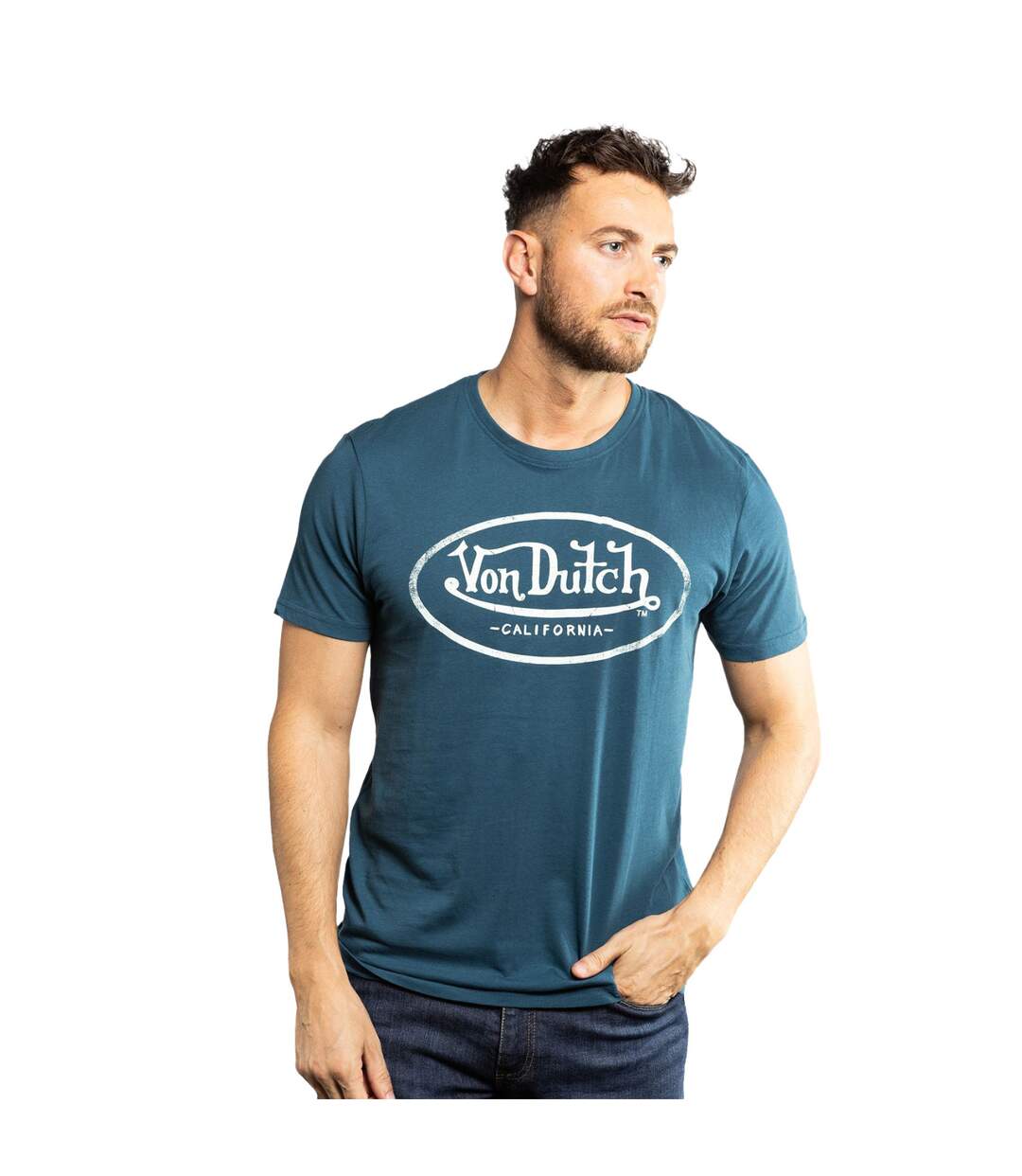 T-shirt col rond en coton homme Logo Vondutch