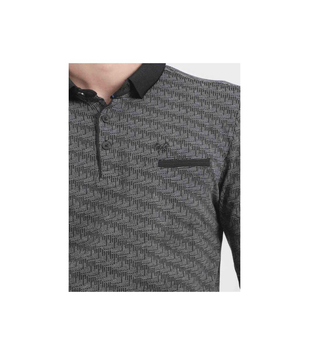 Polo manches longues pur coton PURLY-3