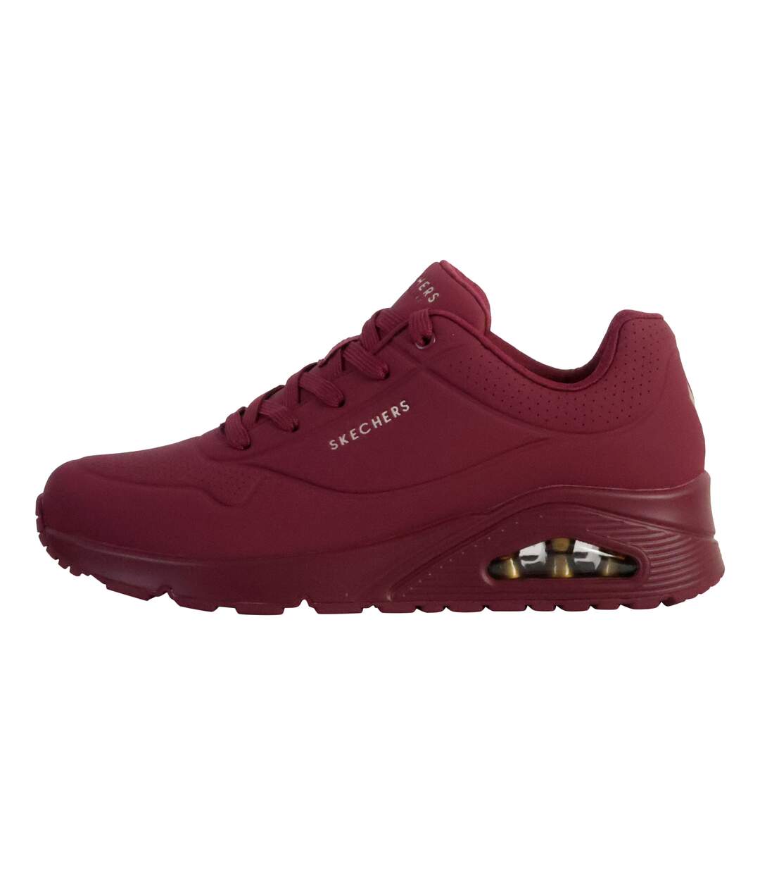 Womens/ladies Uno Stand On Air Shoes Red Skechers-1