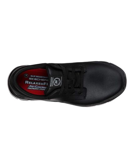 Skechers Mens Flex Advantage Fourche Leather Sneakers (Black) - UTFS7250