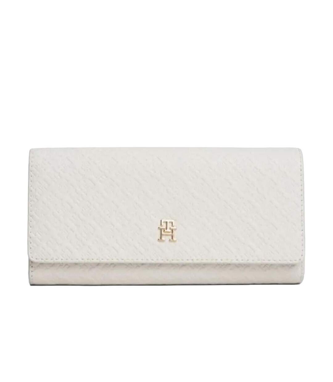 Portefeuille blanc femme tommy hilfiger icon flap-1
