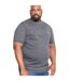 Duke Mens Flyers-2 Kingsize Crew Neck T-Shirt (Charcoal Melange) - UTDC170-3