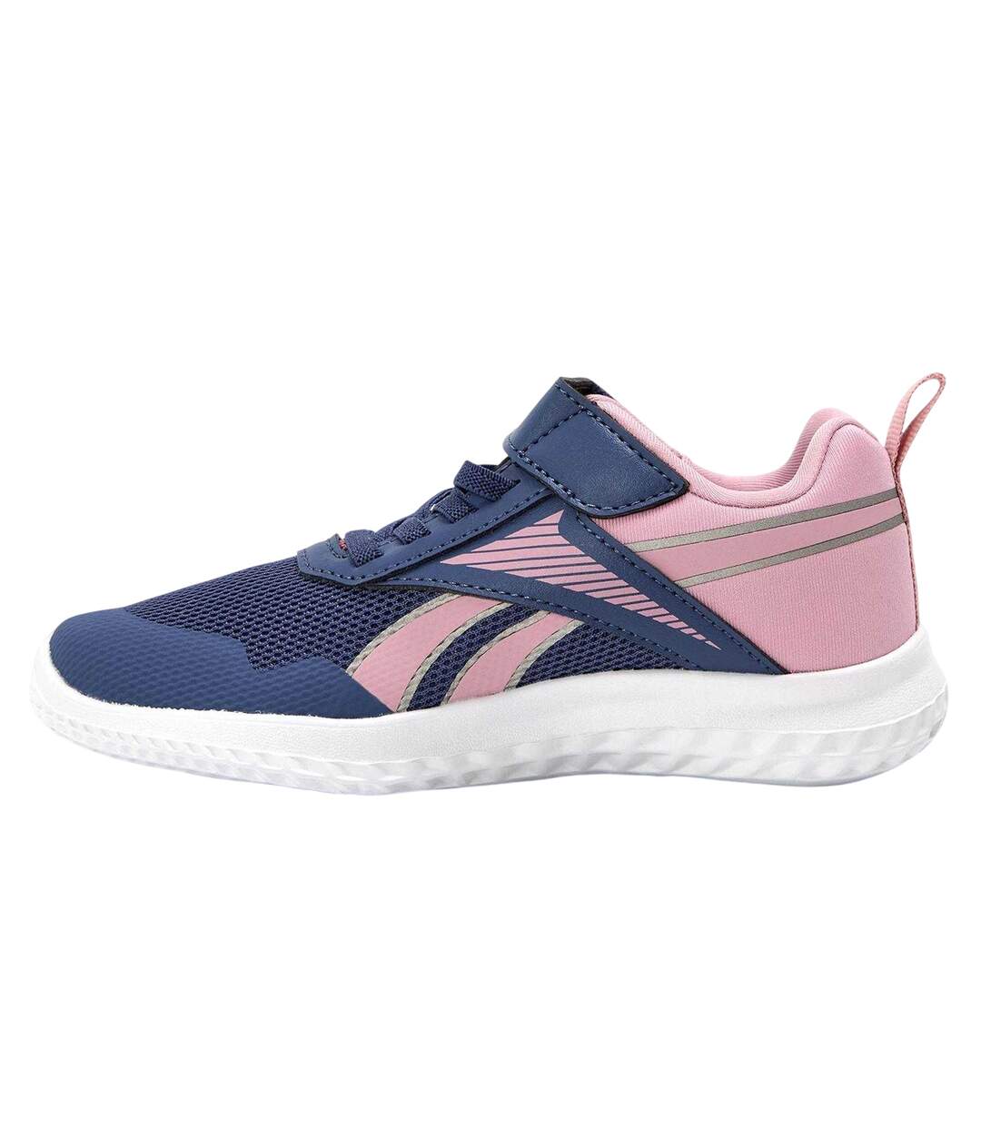 Childrens/kids Rush Runner 5 Elastic Trainers Twilight Purple Reebok-2