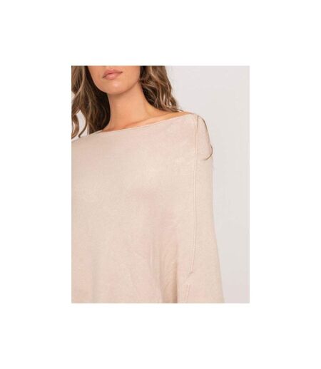 Pull poncho asymétrique maille fine KUVENE - Dona X Lisa