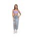 Womens/ladies Rib Knit Crop Top Deep Lilac Brave Soul-4