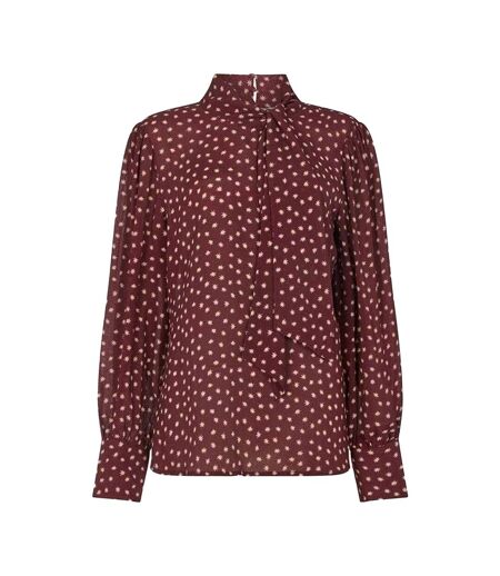Blouse Motif/style Nœud Fifi Femme Rouge Lily And Lionel