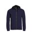 Unisex Adult Classic Full Zip Hoodie Dark Navy Clique-1