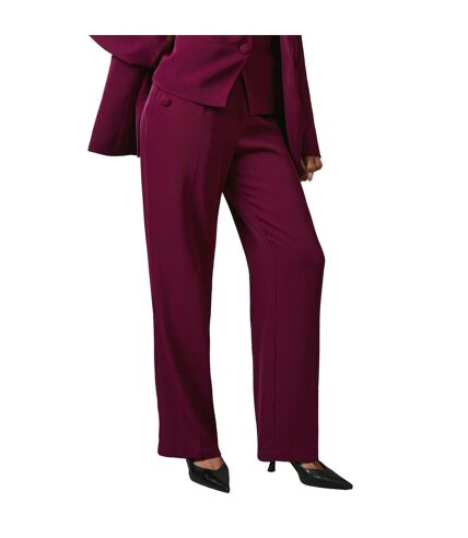 Pantalon femme aubergine Principles