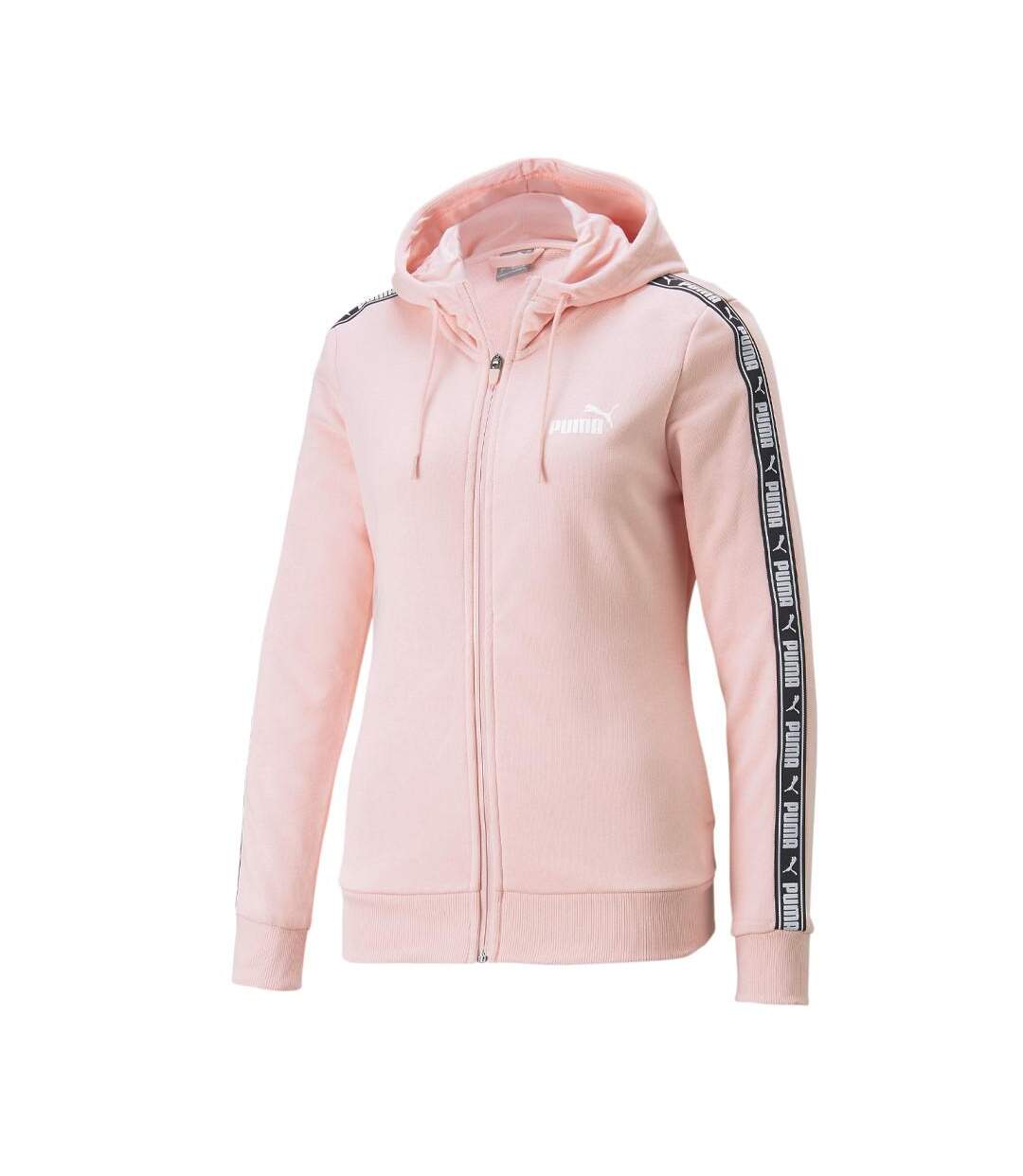 Sweat zippé Rose Femme Puma Tape - XS-1